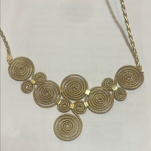 Elegant Gold Spiral Necklace Handmade in Brazil 🇧🇷